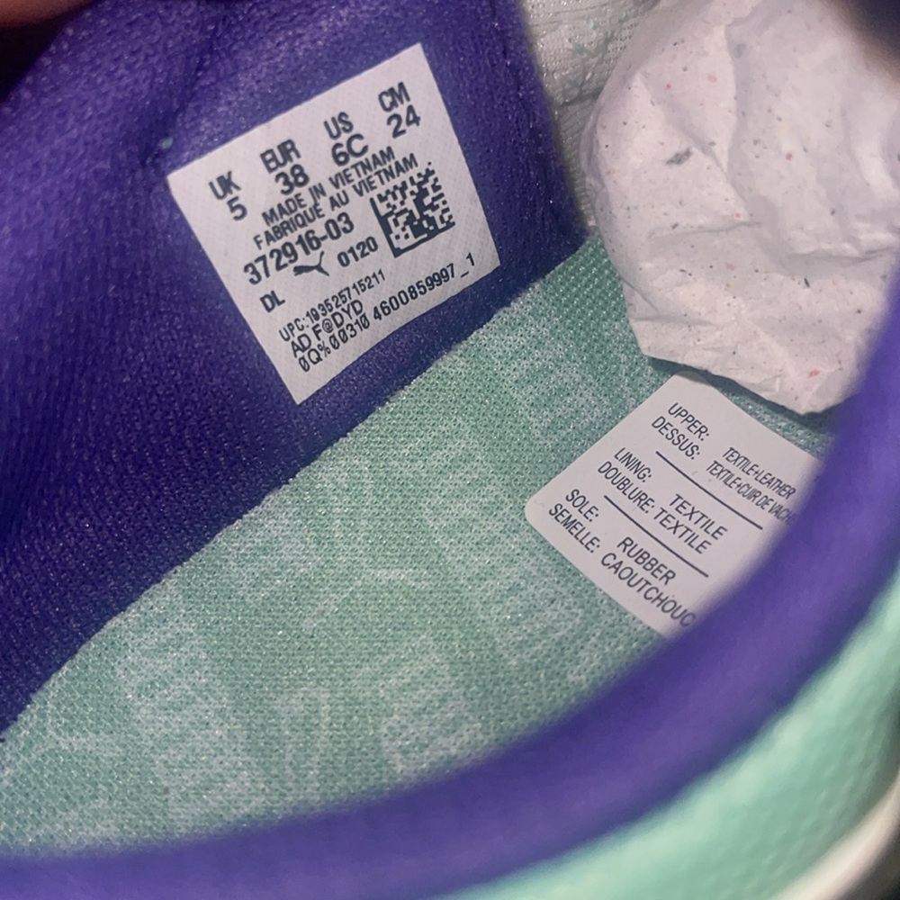Kids puma future Rider stream in sneakers size 6c - Picture 10 of 10